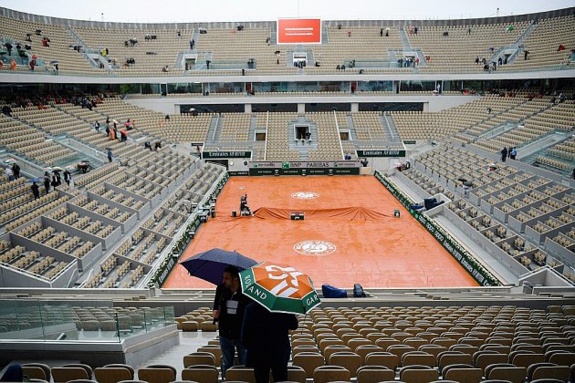 Roland-Garros: la pluie gâche la fête