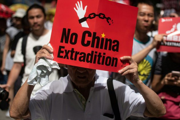 Hong Kong: grande manifestation contre un projet d'extradition vers la Chine