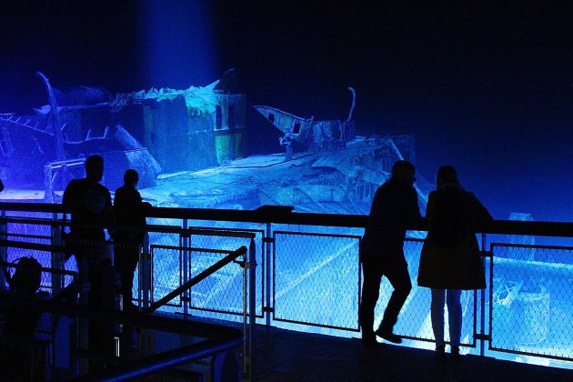 Immersion. Vue sur l'épave du Titanic au Panorama XXL de Rouen