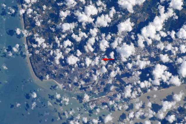 Le-Havre. Coupe du monde : une photo du Havre depuis l'espace pour l'équipe américaine !