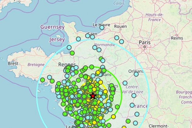 Caen. Un séisme près de Cholet a été ressenti jusqu'en Normandie