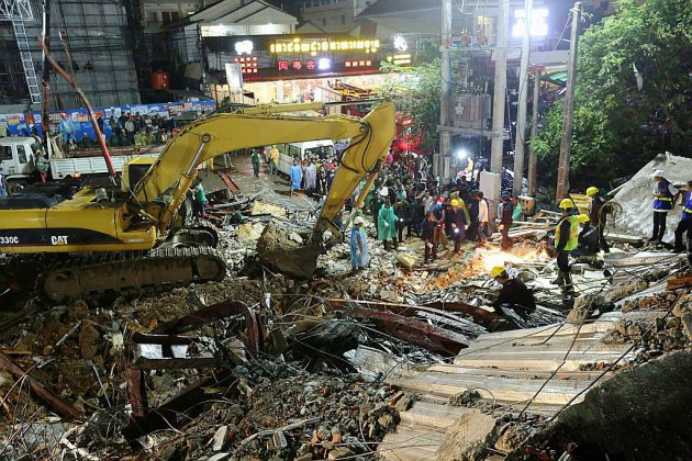 Cambodge: le bilan de l'effondrement d'un immeuble passe à 17 morts