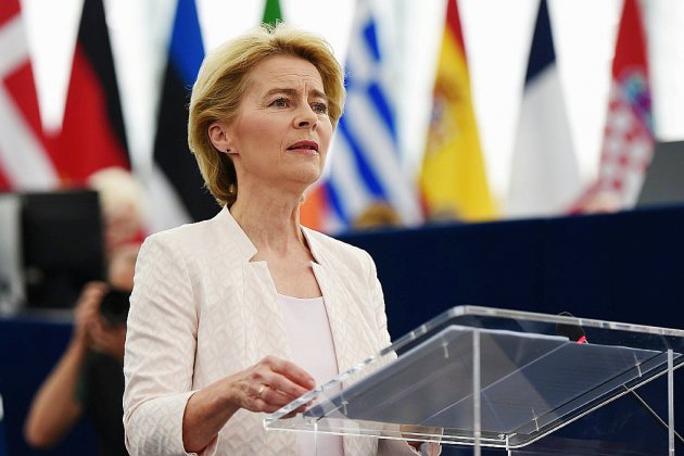 L'Allemande von der Leyen, première femme élue à la tête de la Commission européenne