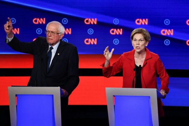 Débat entre démocrates américains: Warren et Sanders cibles des modérés