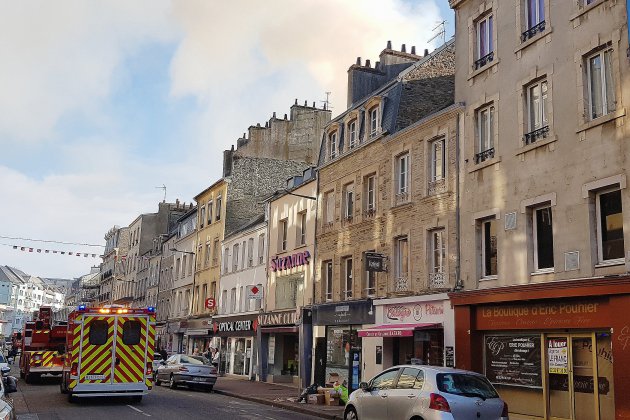 Cherbourg. [Vidéo] Manche : un incendie dans le centre-ville de Cherbourg