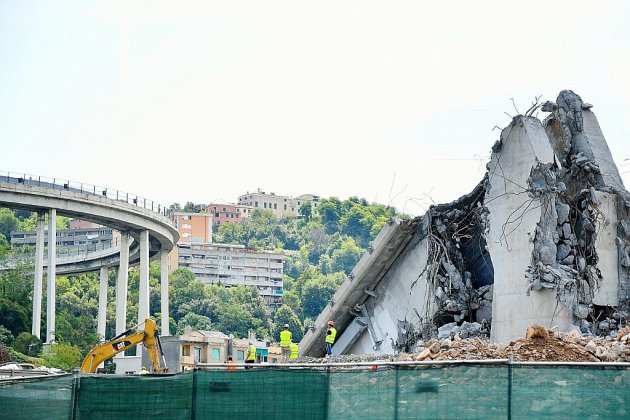 L'Italie commémore l'écroulement du pont de Gênes et ses 43 morts, un an après