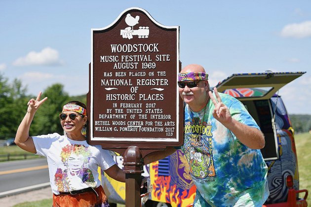 Cinquante ans après, les hippies, dans la fleur de l'âge, reviennent à Woodstock