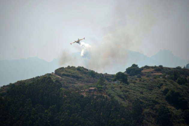 Grande Canarie: la progression de l'incendie ralentit, selon les autorités