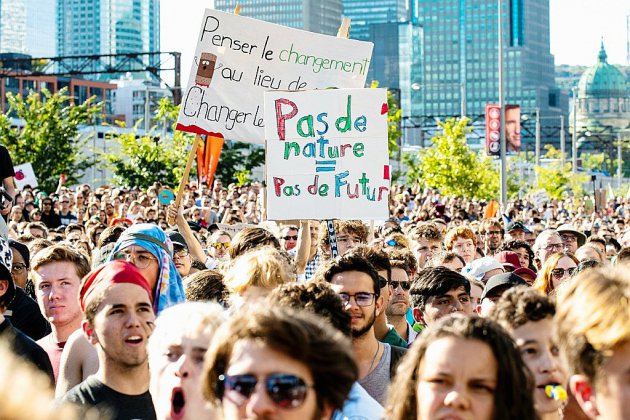 A Montréal, une marée humaine pour un défilé "historique" avec Greta Thunberg