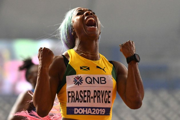 Athlétisme: la Jamaïcaine Fraser-Pryce remporte son 4e titre mondial sur 100 m