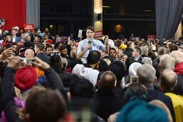 Le Canada élit ses députés, Justin Trudeau en sursis