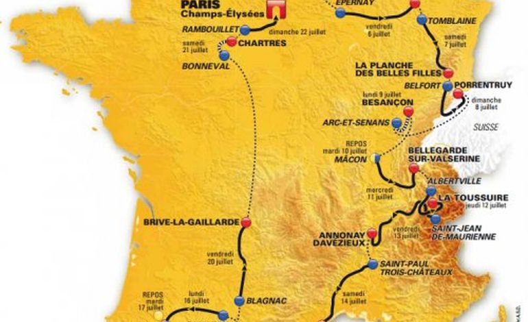 Tour de France : 18ème étape : Blagnac - Brive-la-Gaillarde