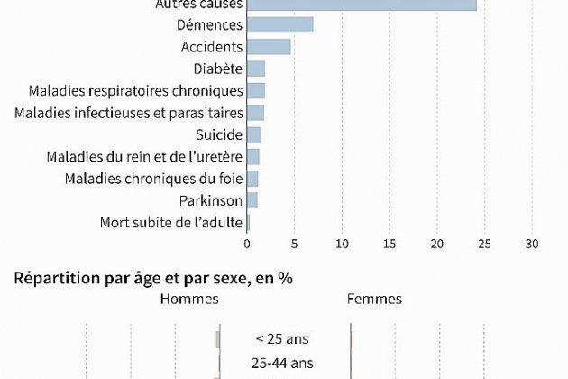 France-Monde. Cancers, maladies cardiaques, suicides: de quoi meurent les Français?