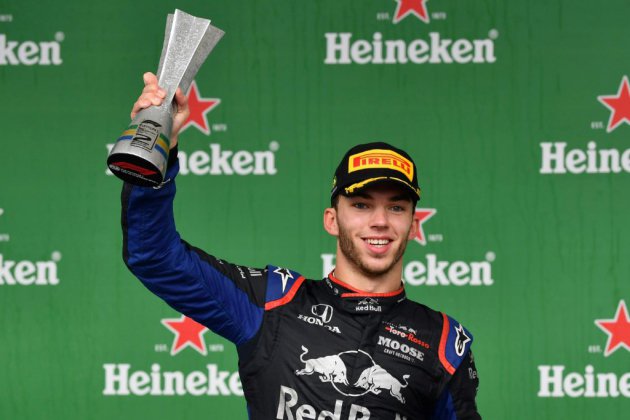 F1: Pierre Gasly, 2e au Brésil et 1er Français sur un podium depuis 2015