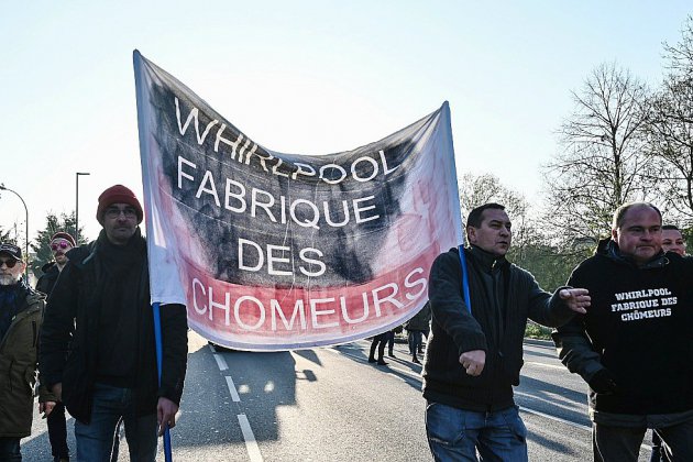 Macron attendu de pied ferme par les ex-Whirpool pour son deuxième jour à Amiens