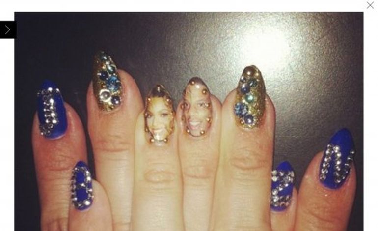 Buzz : Beyonce rend hommage à son couple sur ses ongles