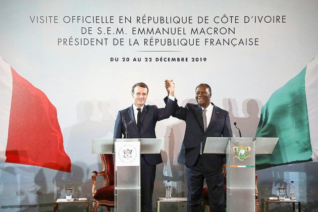 Foule et réconciliation pour Macron à Bouaké