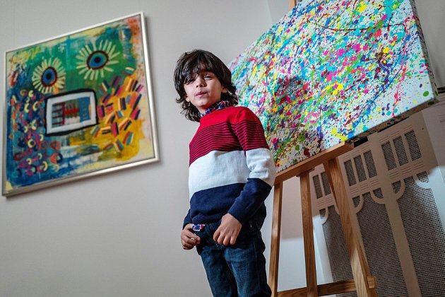 A 7 ans, le "mini Picasso" allemand agite le monde de l'art