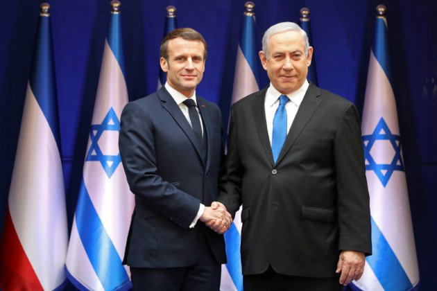 En Israël, Macron défend son "combat de chaque jour" contre l'antisémitisme