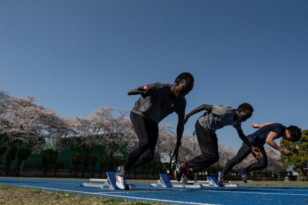 Coincés au Japon, des athlètes sud-soudanais prennent la vie du bon côté