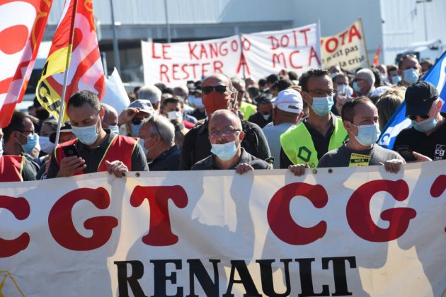 Renault: manifestation à Maubeuge contre le plan d'économies