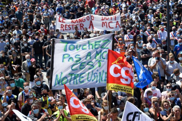 "Un losange à la place du coeur": à Maubeuge, colère et détermination contre le plan de Renault