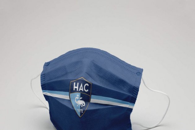 Solidarité. Un masque de protection aux couleurs du Havre Athletic Club
