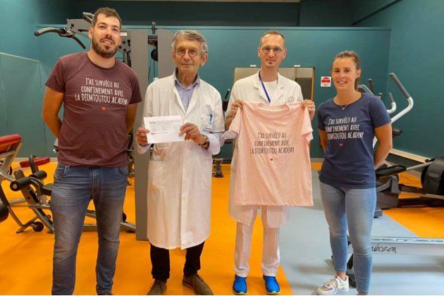 Sport solidaire. La "Djimtoutou Academy" remet son chèque au CHU de Caen