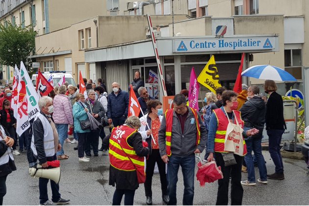 [Vidéo] Alençon. Quelque 300 manifestants entre hôpital et préfecture