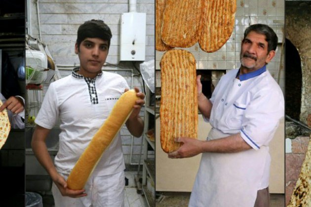A Téhéran, dans les fours des boulangers, un pain nommé "bénédiction"
