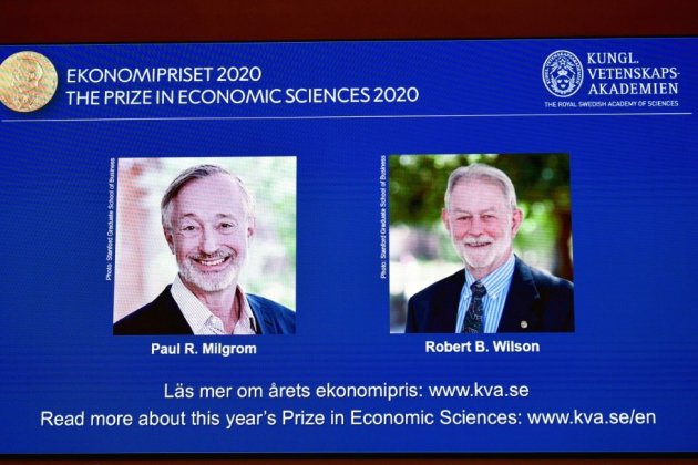 Le Nobel d'économie aux Américains Paul Milgrom et Robert Wilson, experts des enchères