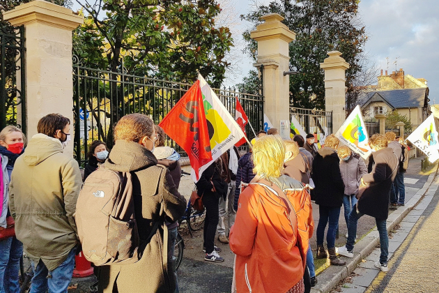 Caen. Protocole sanitaire : une cinquantaine d'enseignants devant le rectorat