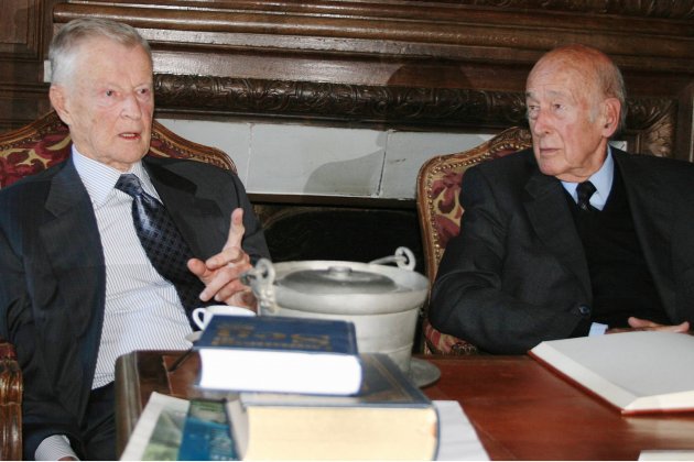 Valery Giscard d'Estaing. Ancien président du jury du prix Tocqueville, décerné dans le Cotentin