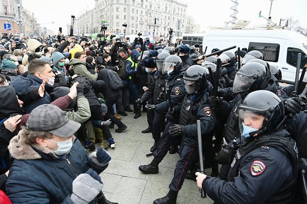 Russie: près de 3.500 manifestants pour Navalny arrêtés