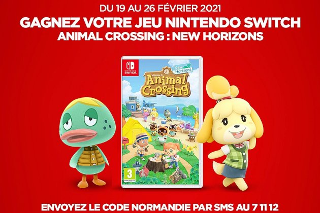 Cadeaux. Gagnez le jeu Animal Crossing New Horizons sur Nintendo Switch