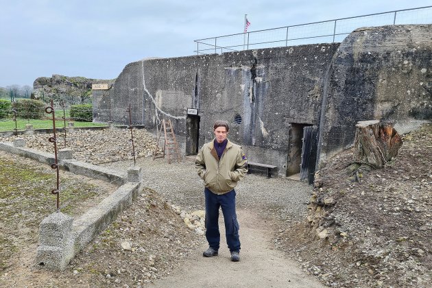 [Photos] Cotentin. Il fait visiter un bunker de la Seconde Guerre mondiale