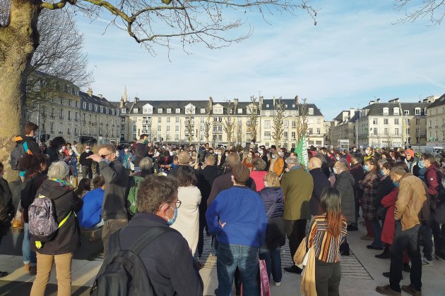 Caen. Arbres abattus : 200 manifestants réunis pour exprimer leur colère