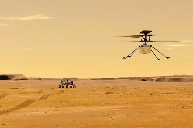 L'hélicoptère Ingenuity tente l'exploit de voler sur Mars