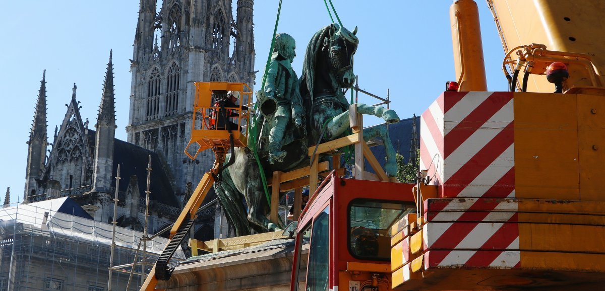 Rouen. Statue de Napoléon : où en est la restauration ?