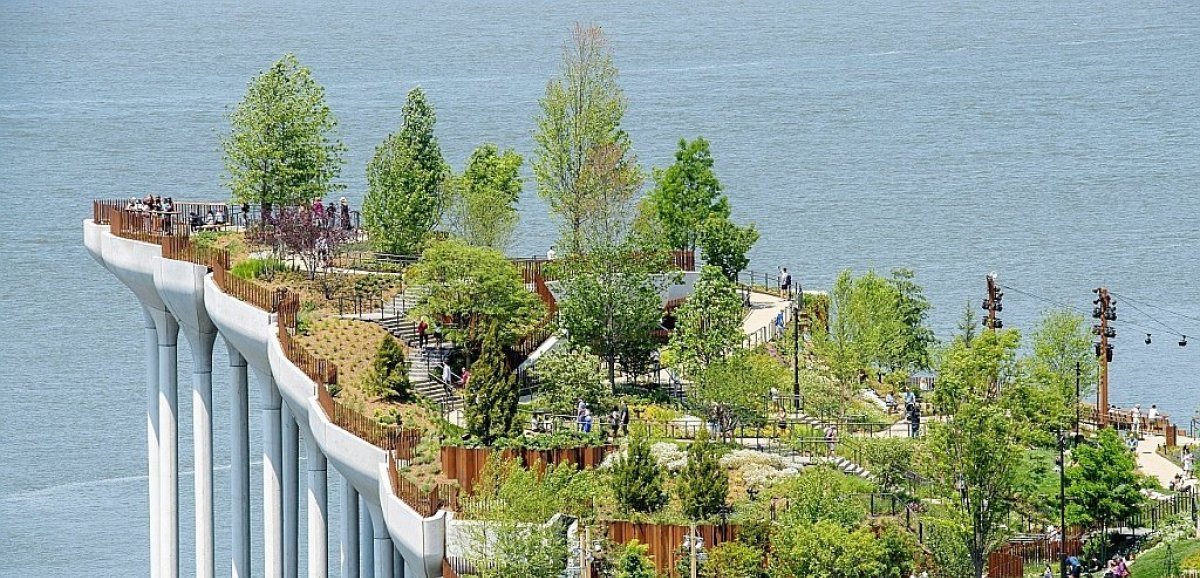 A New York, "Little Island", le nouveau parc en lévitation sur l'Hudson