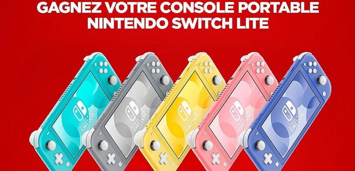 Cadeaux. Gagnez tous les jours votre Nintendo Switch Lite !