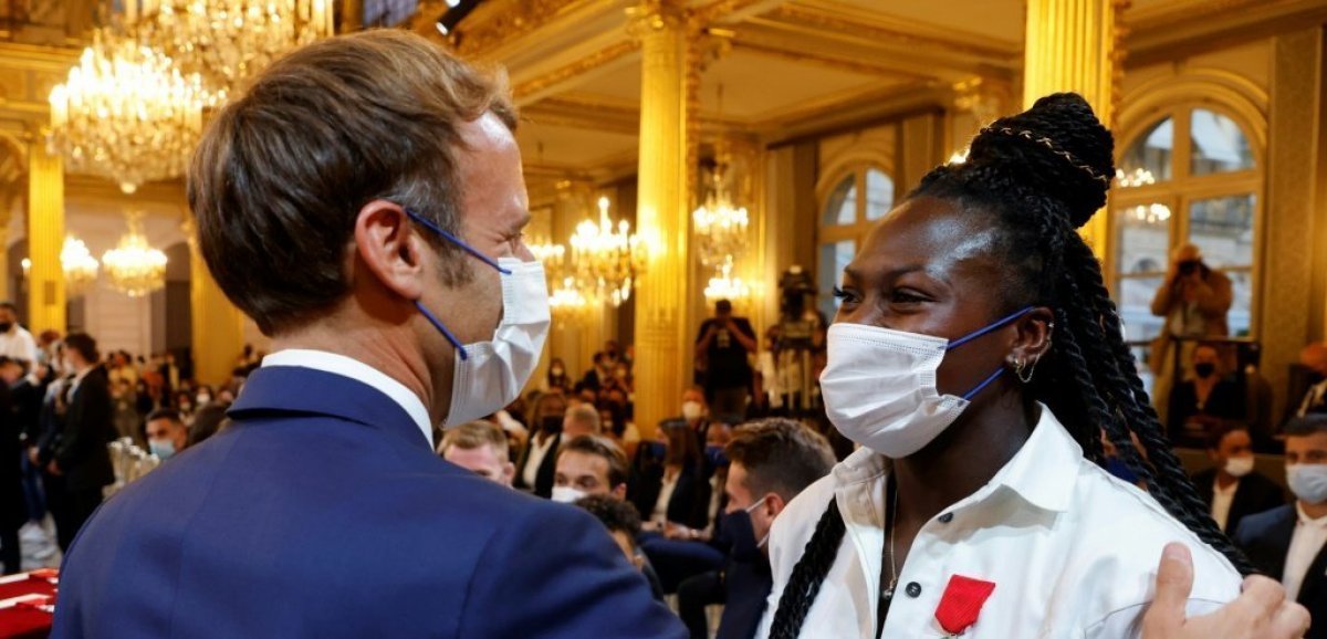 Macron aux médaillés de Tokyo : "faire beaucoup plus" aux JO de Paris 2024