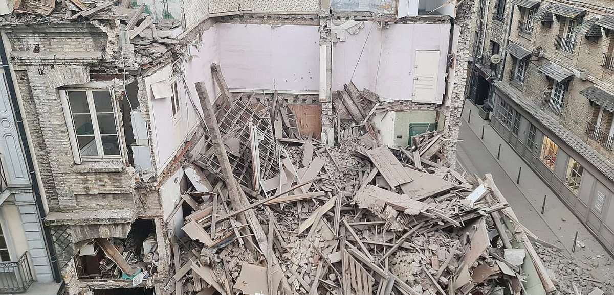 Dieppe. Un immeuble s'effondre en plein centre-ville