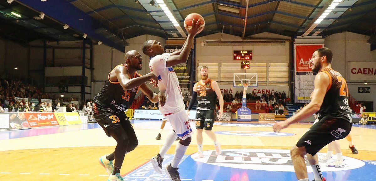 Basket (N1M). Caen se fait très peur mais renoue avec la victoire contre Besançon