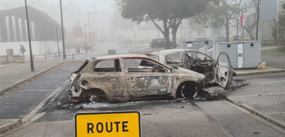 [Photos] Alençon. Véhicules incendiés à Perseigne, pompiers et policiers pris pour cible