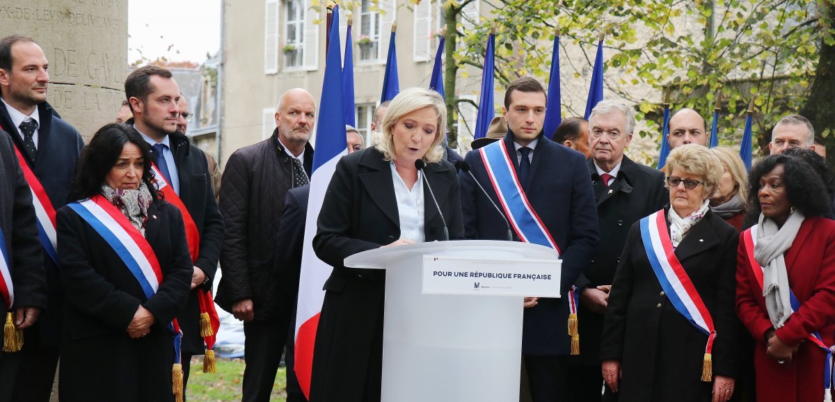 [Photos] Présidentielle 2022. Marine Le Pen à Courseulles et Bayeux, en hommage au Général de Gaulle