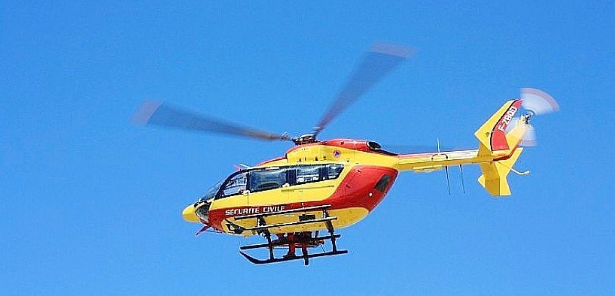 Saint-Sauveur-le-Vicomte. Un jeune homme blessé dans un accident évacué par hélicoptère