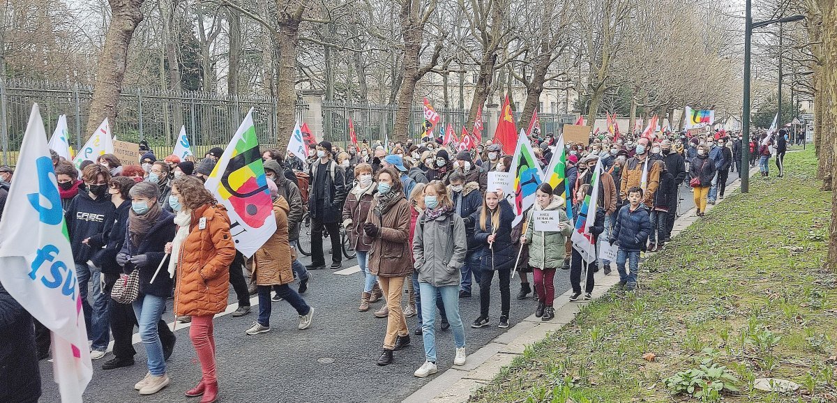 Caen. Grève dans l'Éducation nationale : plus de 1 500 personnes mobilisées
