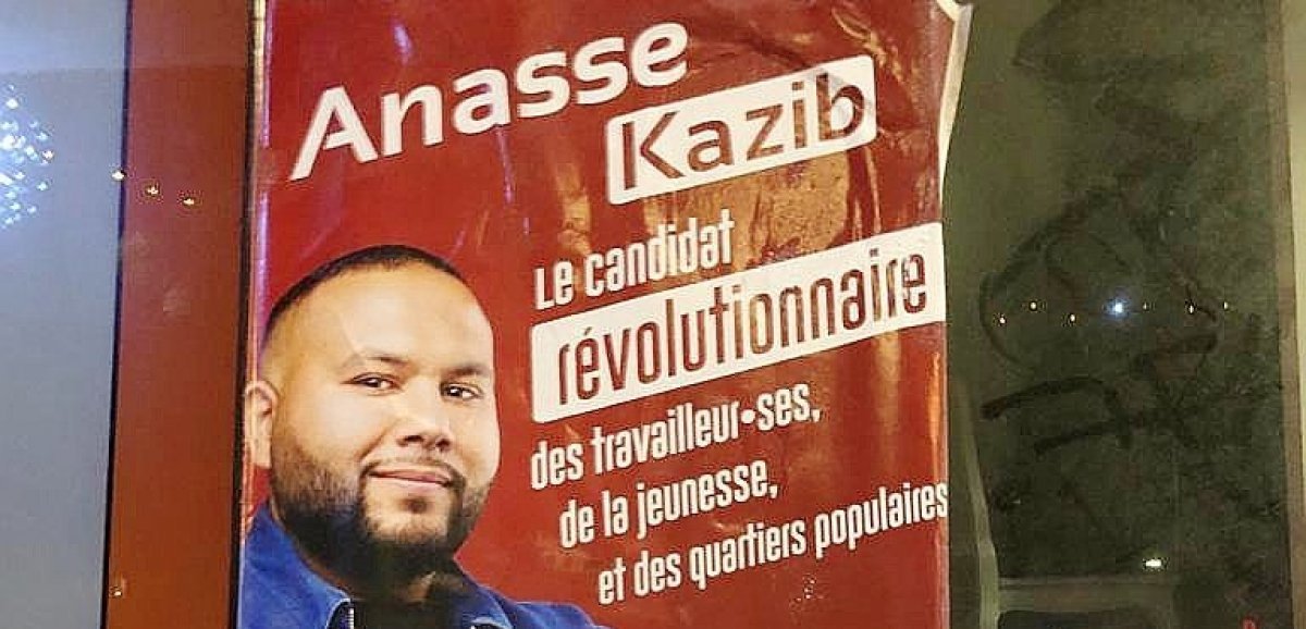 Le Havre. Le cheminot Anasse Kazib, candidat à la présidentielle, en meeting