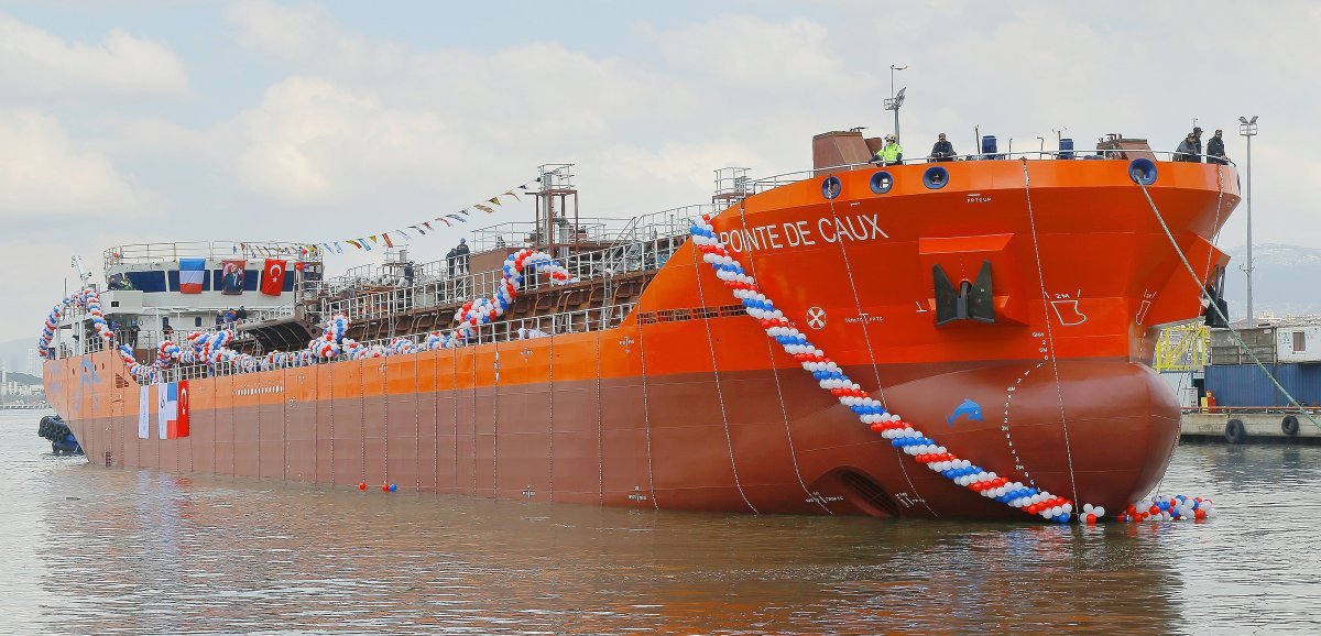 [Vidéo] Le Havre. Un nouveau navire pour Total pour assurer la liaison avec Anvers